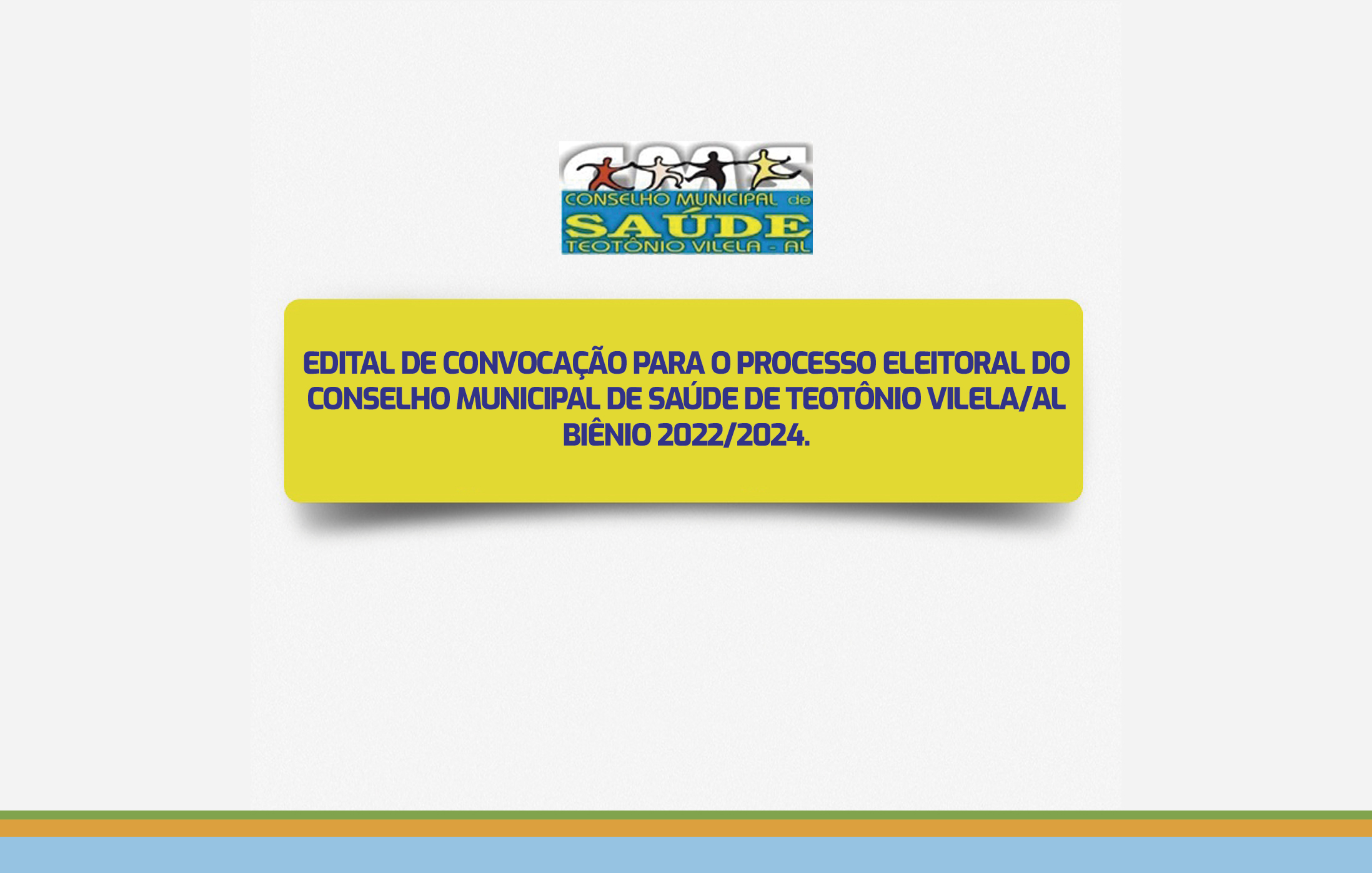 PUBLICADO EDITAL DE CONVOCAÇÃO DE ELEIÇÃO DA MESA DIRETORA PARA